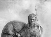 澳洲168-哈兰德拍摄维京主题写真 手持长剑风格狂野